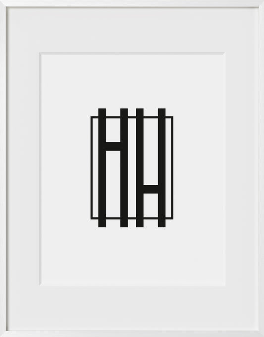 11x14 (Matted to 8x10), White Aluminum Glass Frame