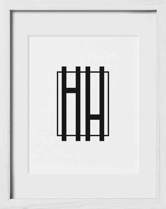 11x14, White Oak Glass Frame