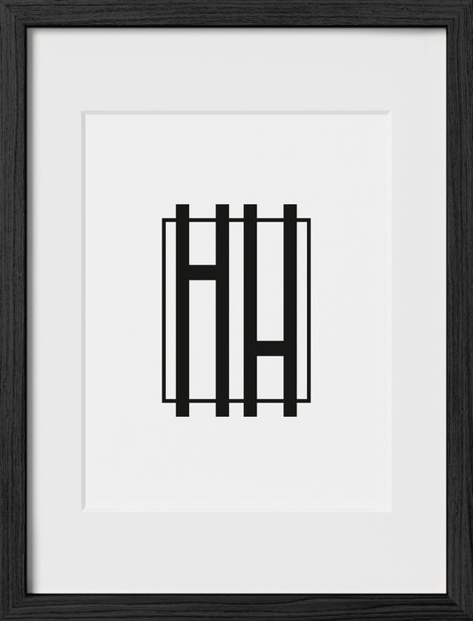 12x16, Black Oak Glass Frame