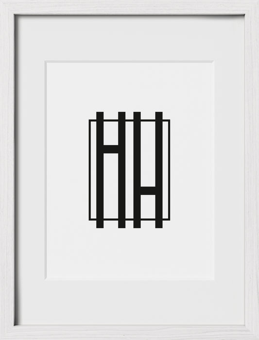 12x16, White Oak Glass Frame