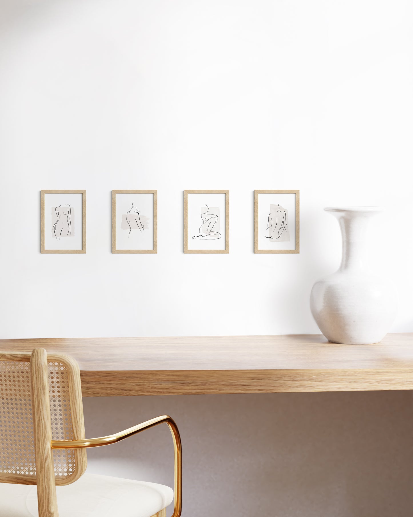 Beige Standalone Frame - Set of 4