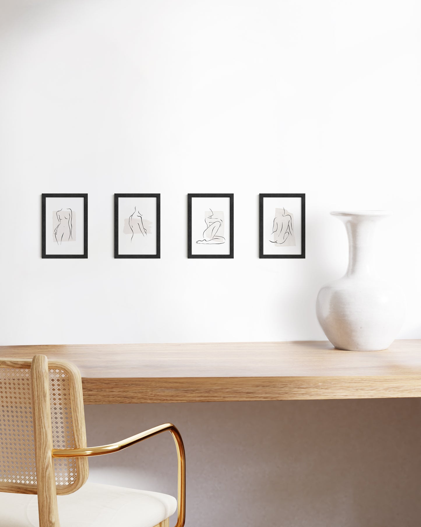 Black Standalone Frame - Set of 4