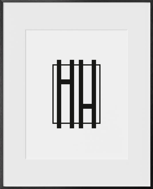 16x20, Black Aluminum Glass Frame