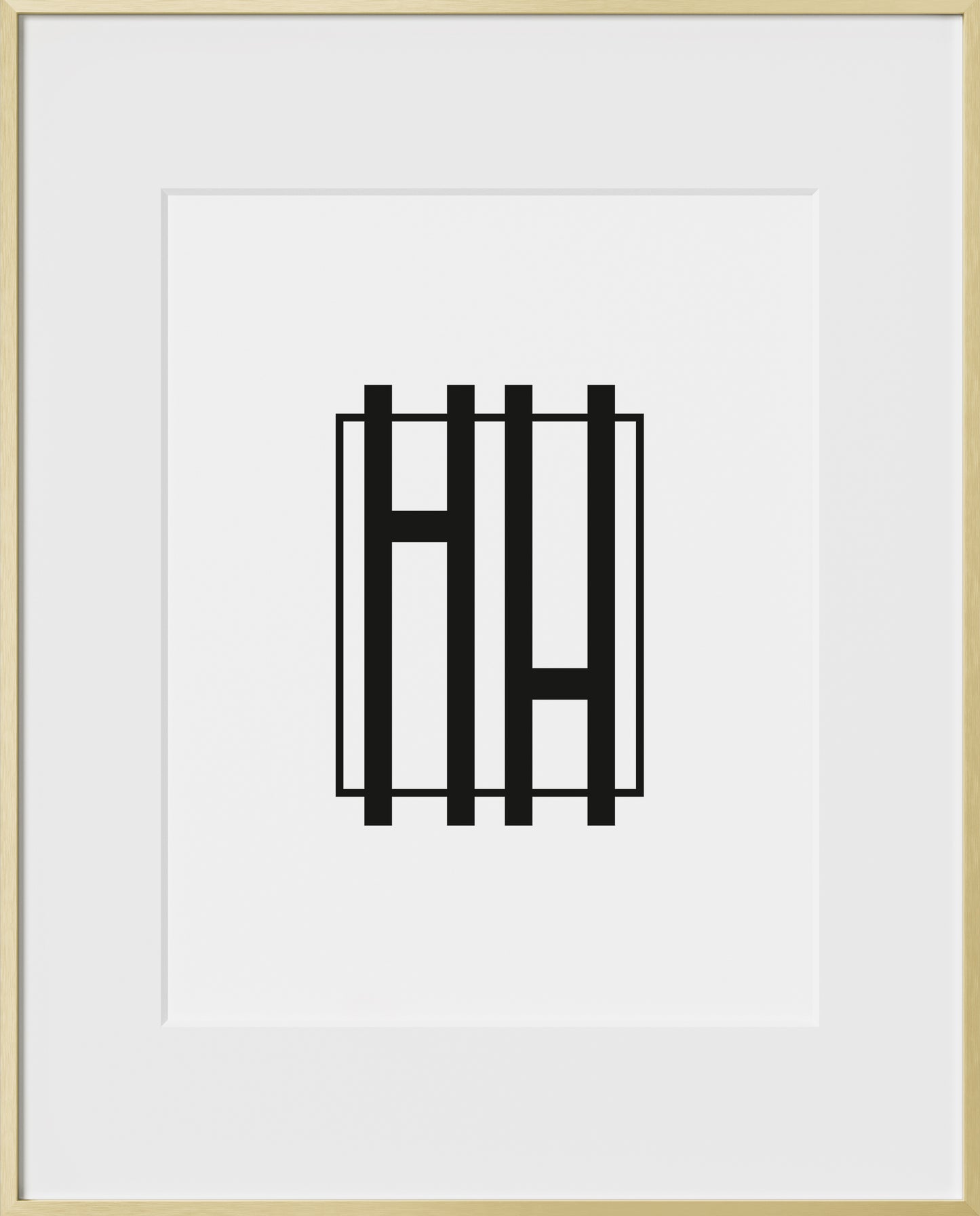 16x20, Gold Aluminum Glass Frame