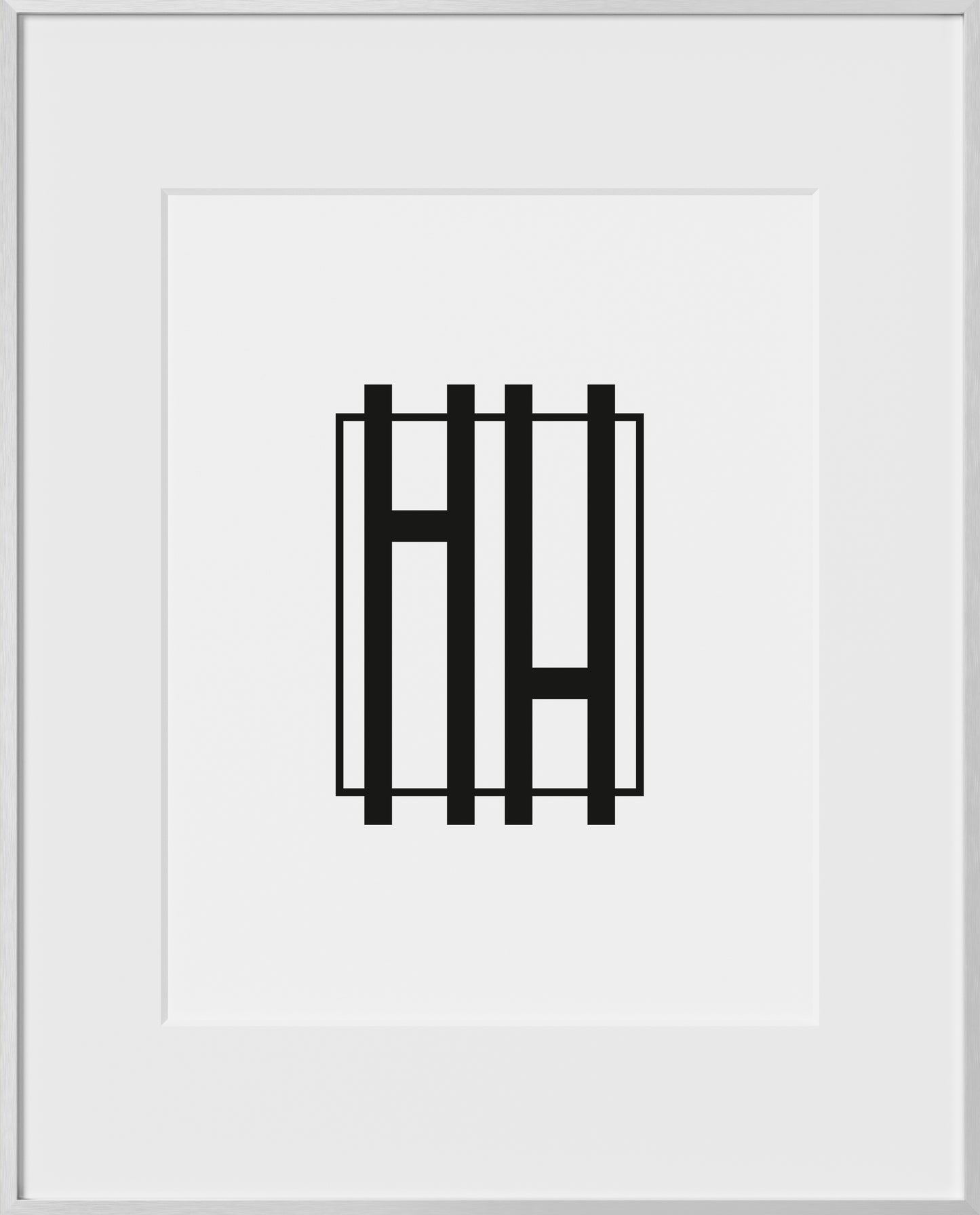 16x20, Silver Aluminum Glass Frame