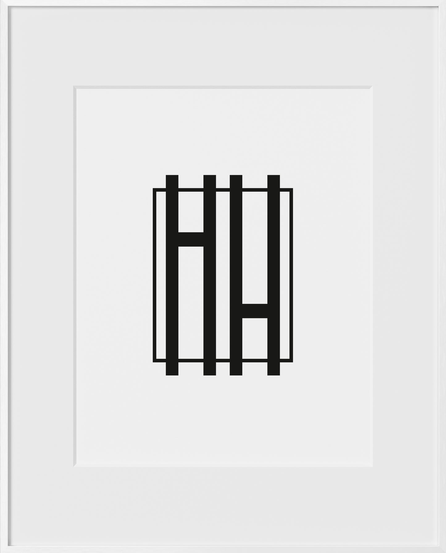 16x20, White Aluminum Glass Frame