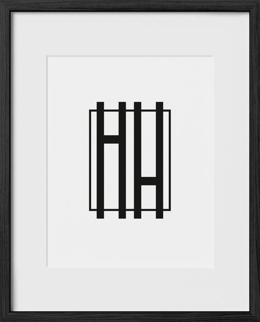 16x20, Black Oak Glass Frame