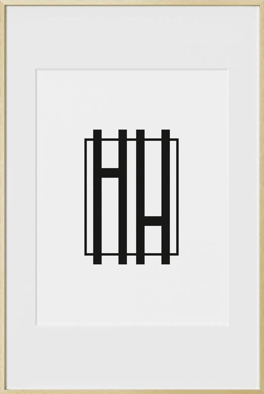 16x24, Gold Aluminum Glass Frame