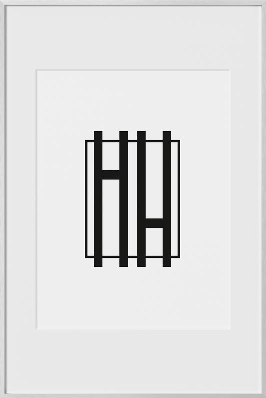 16x24, Silver Aluminum Glass Frame