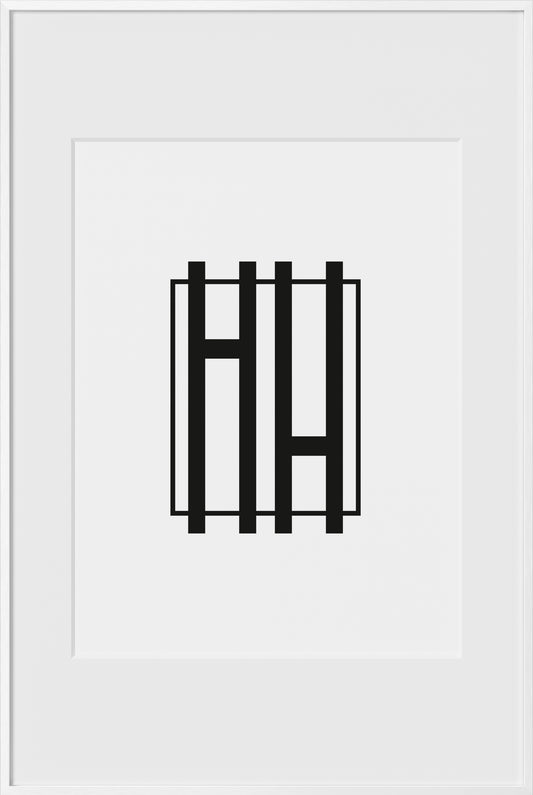 16x24, White Aluminum Glass Frame