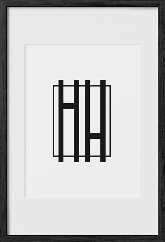 16x24, Black Oak Glass Frame