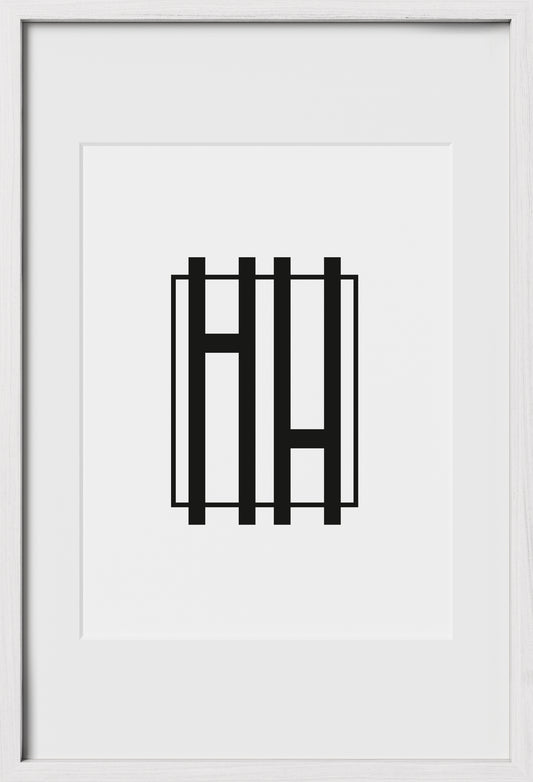 16x24, White Oak Glass Frame