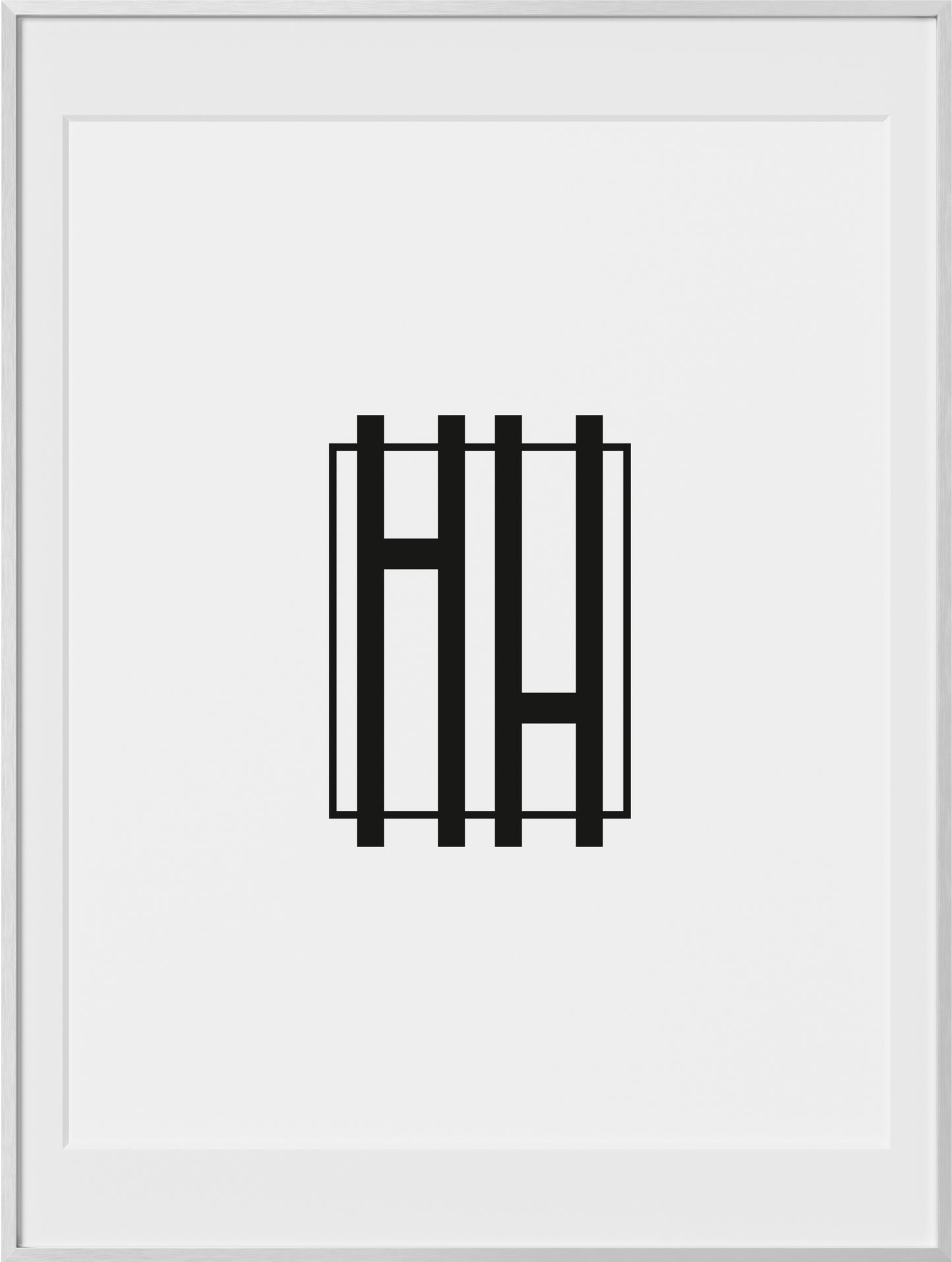 18x24, Silver Aluminum Glass Frame