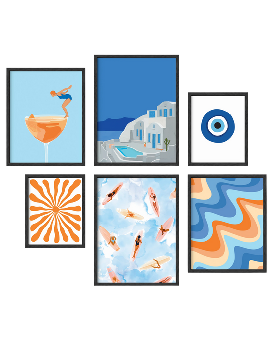 Summer gallery wall