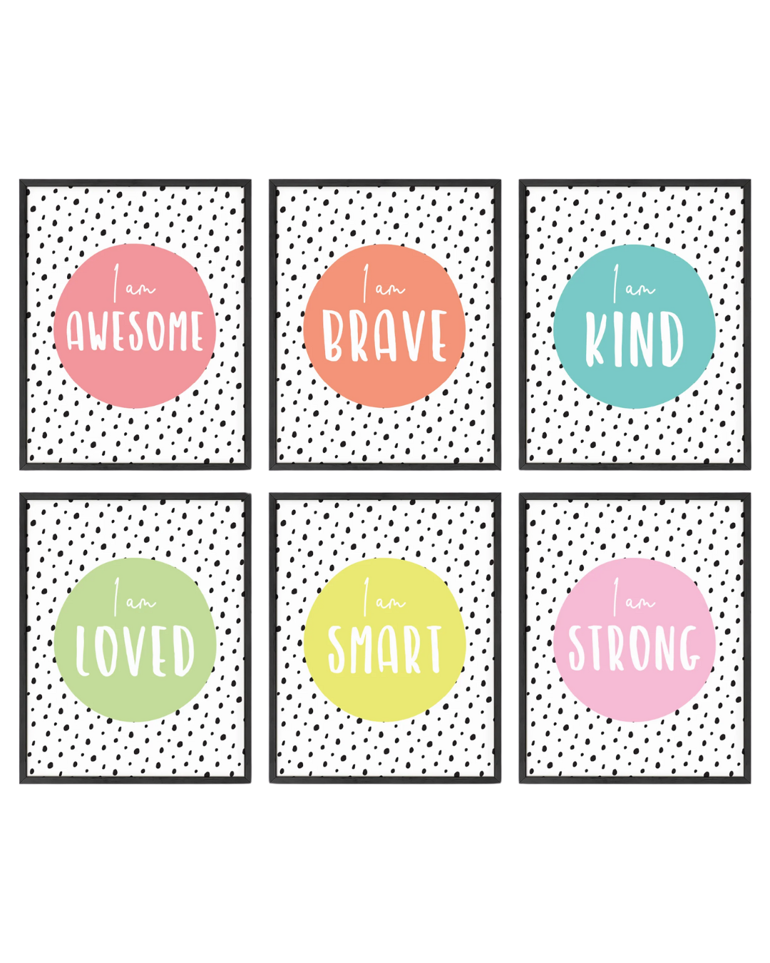 Colorful affirmations