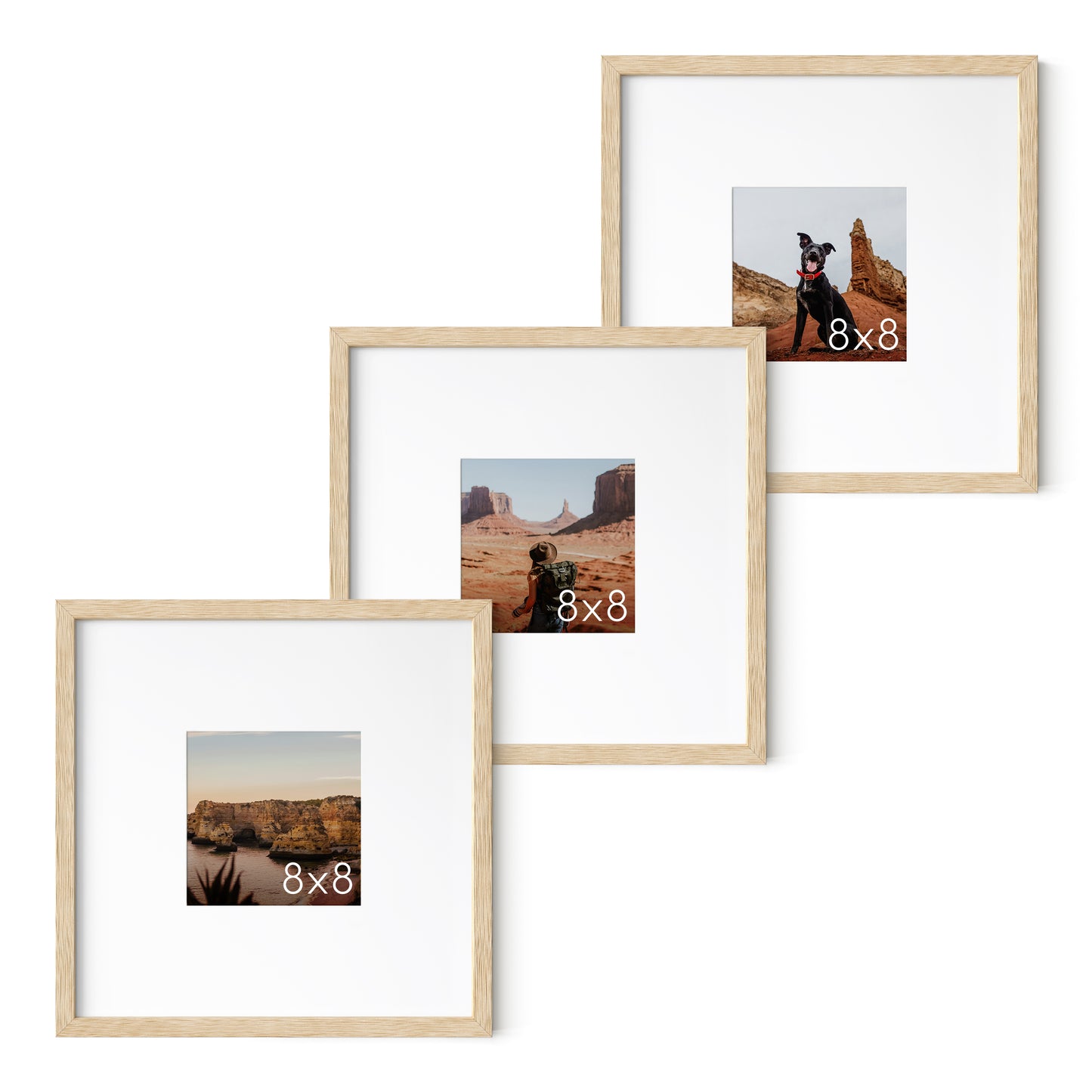 Square Beige Set of 3
