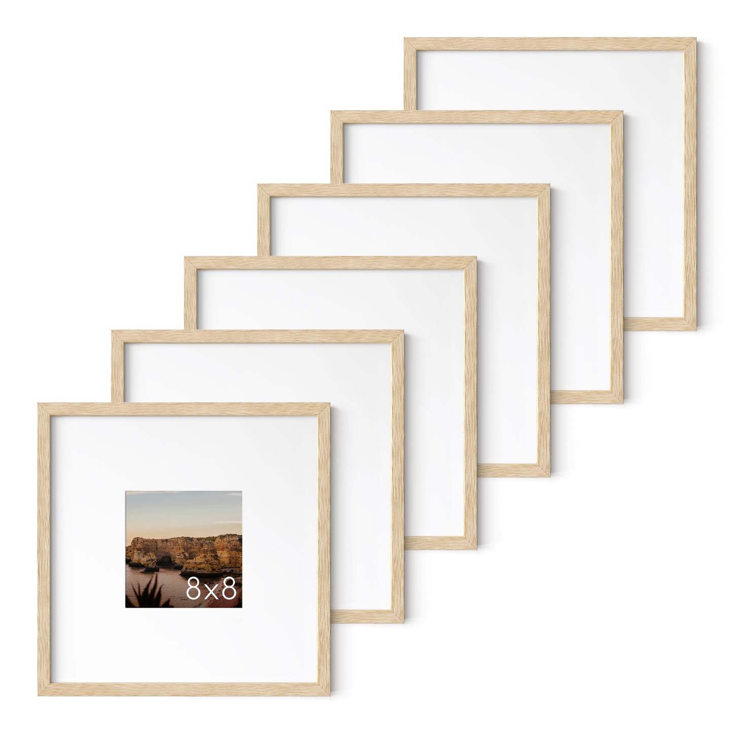 Square Beige Set of 6
