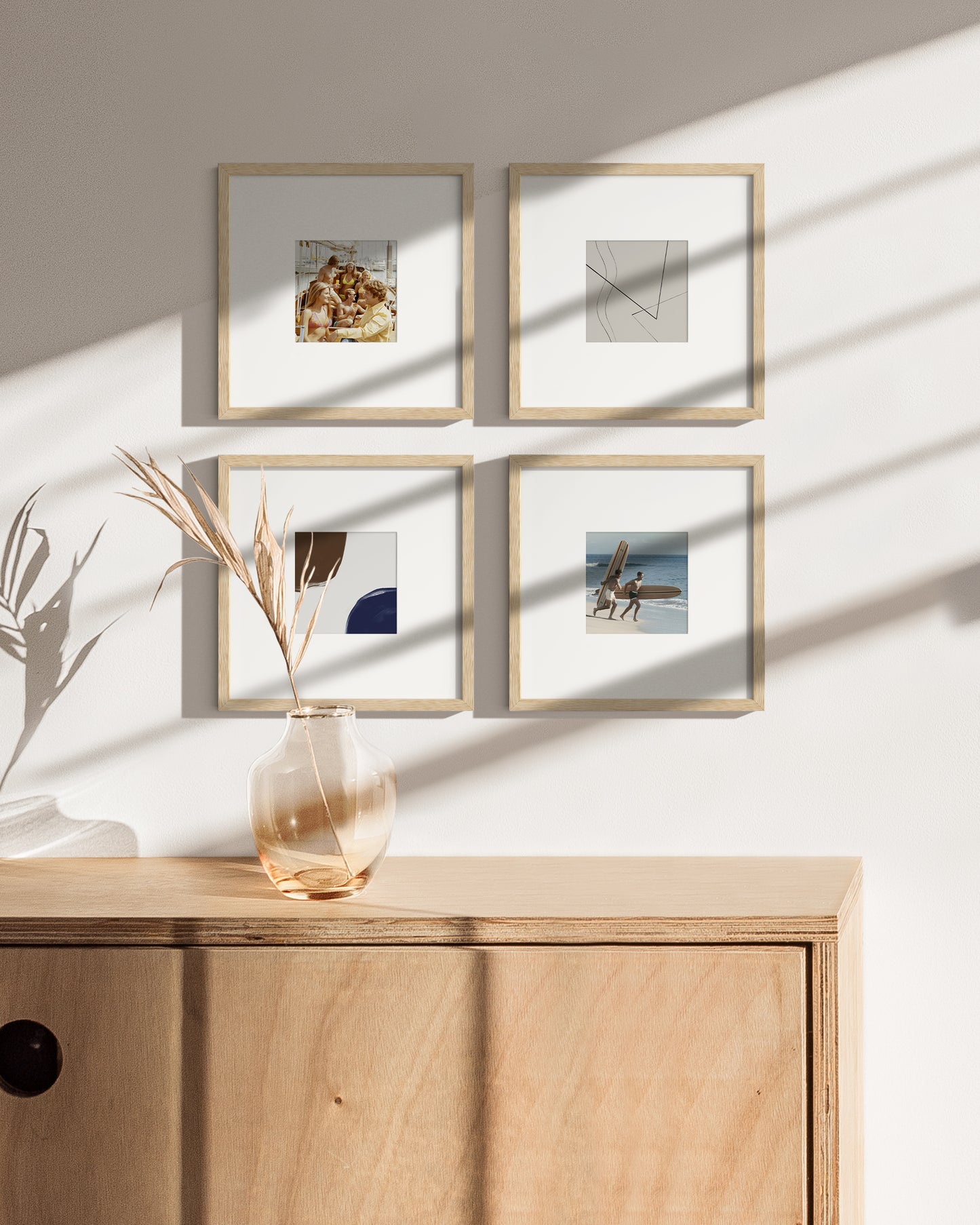 Square Beige Set of 4