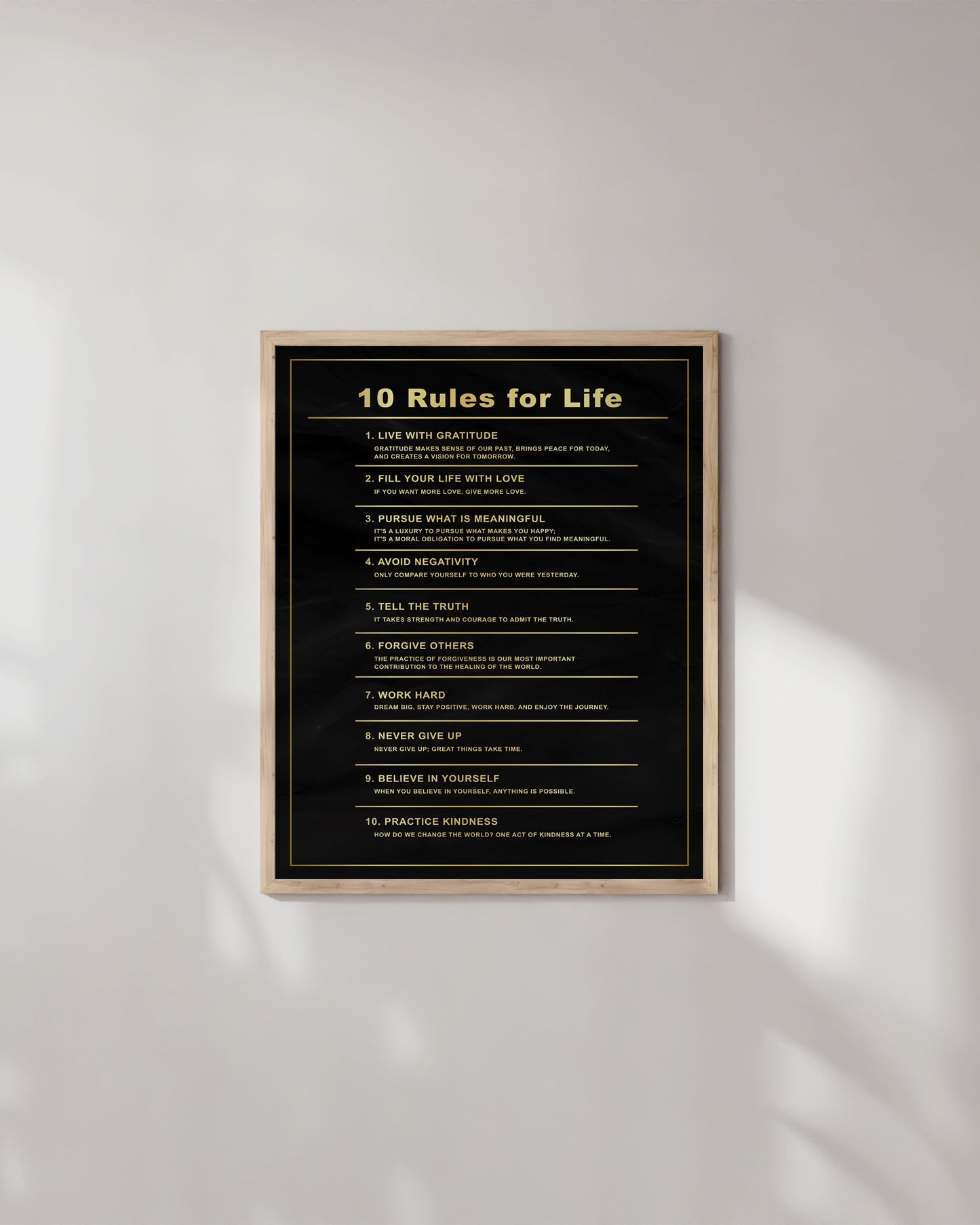 10 rules for life