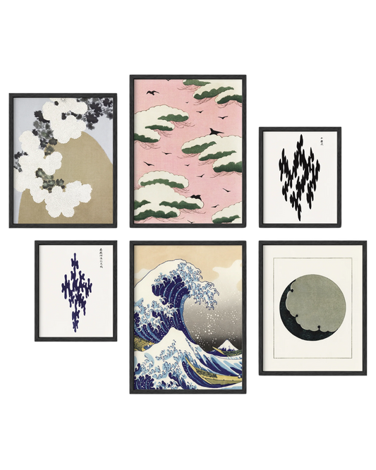 Japanese gallery wall