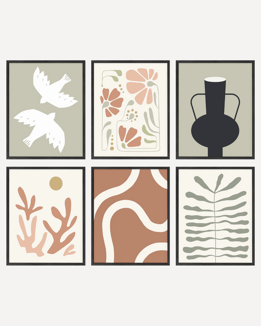 Coral and olive bohemian