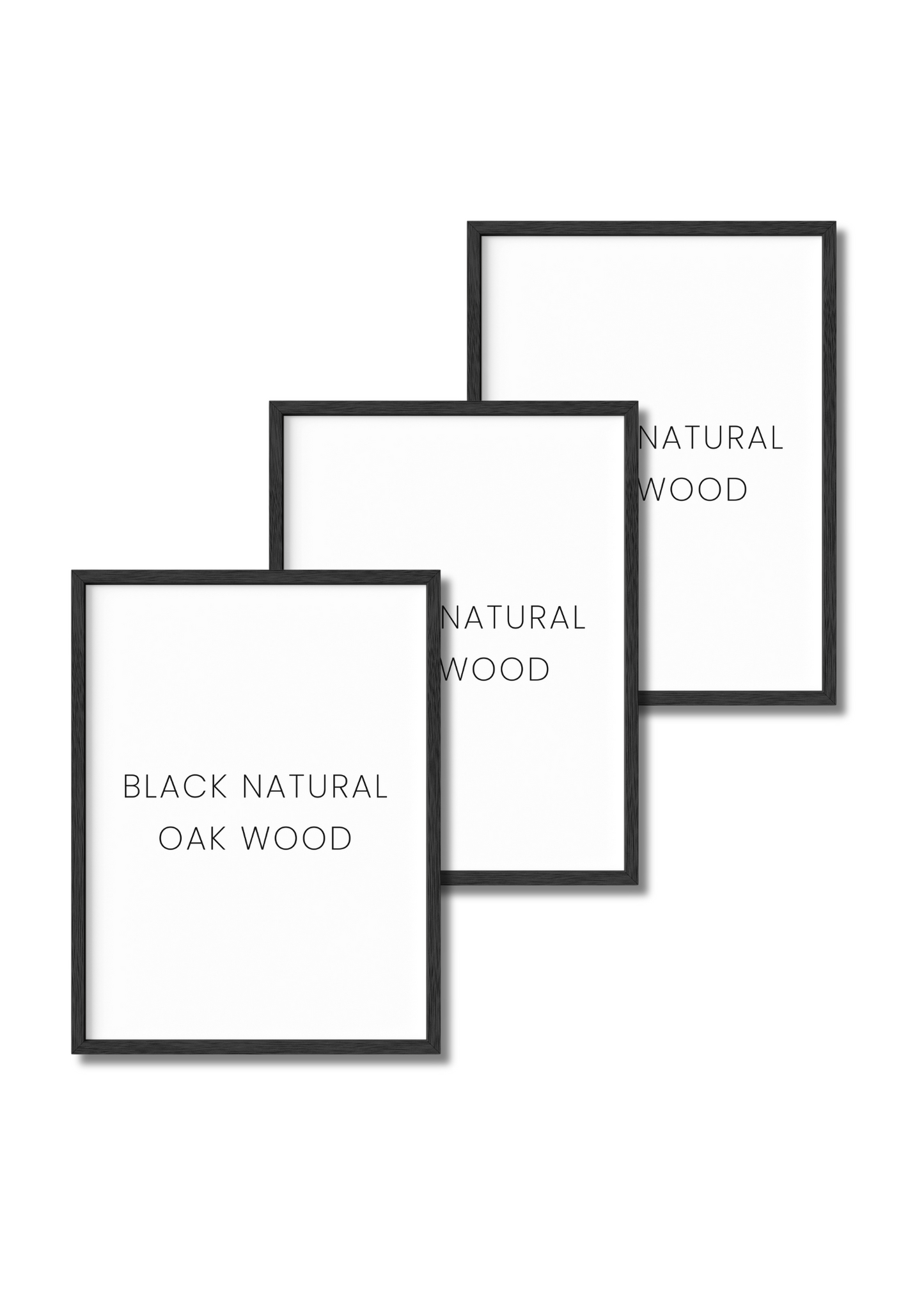 Black Standalone Frame - Set of 3
