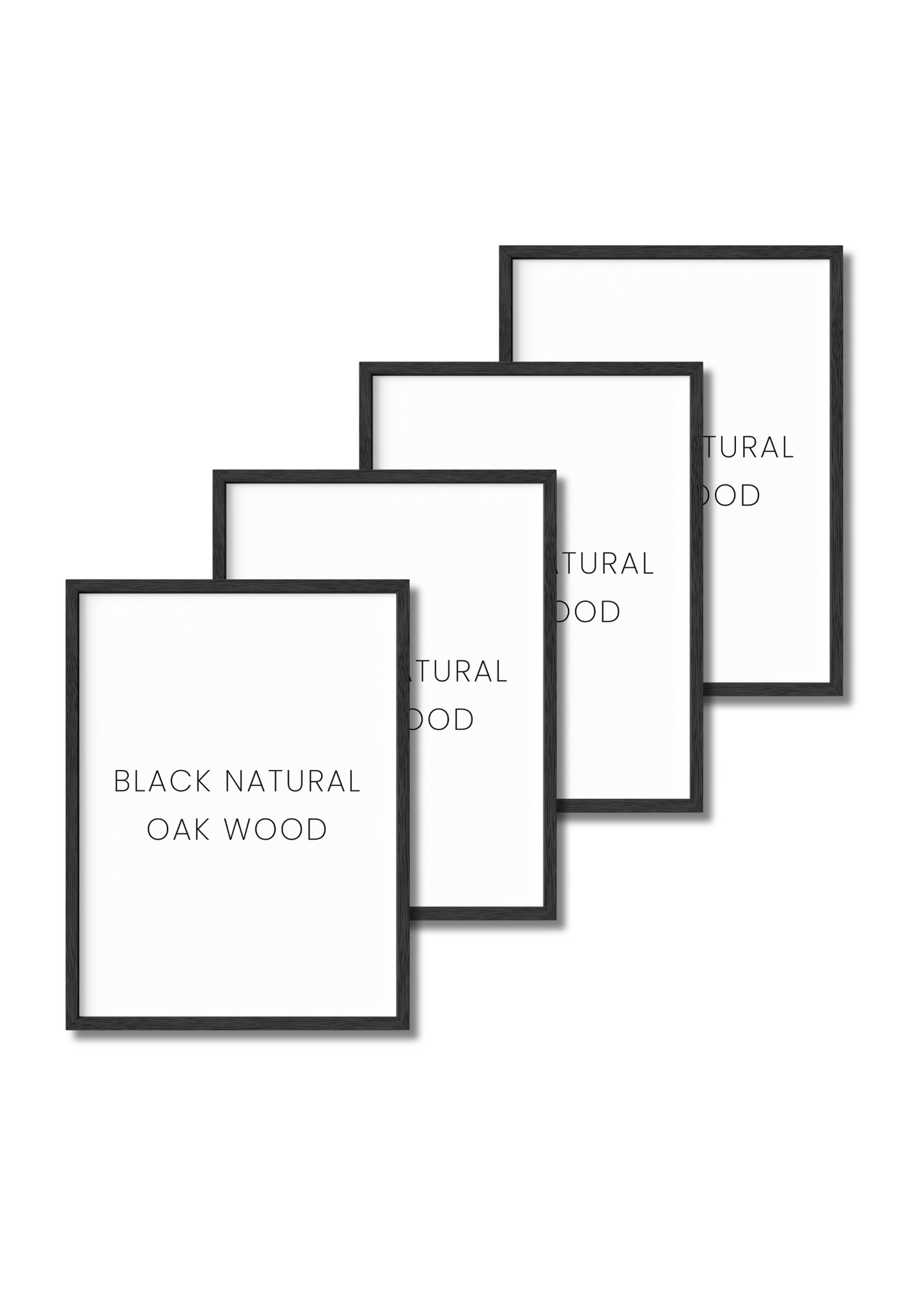 Black Standalone Frame - Set of 4