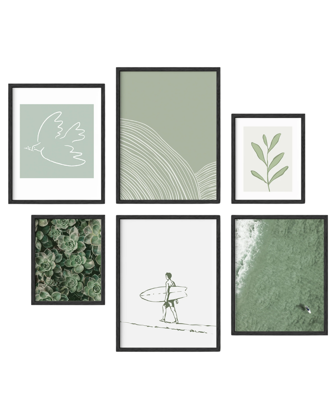 Zen gallery wall