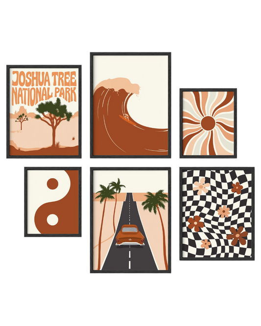 Terracotta gallery wall