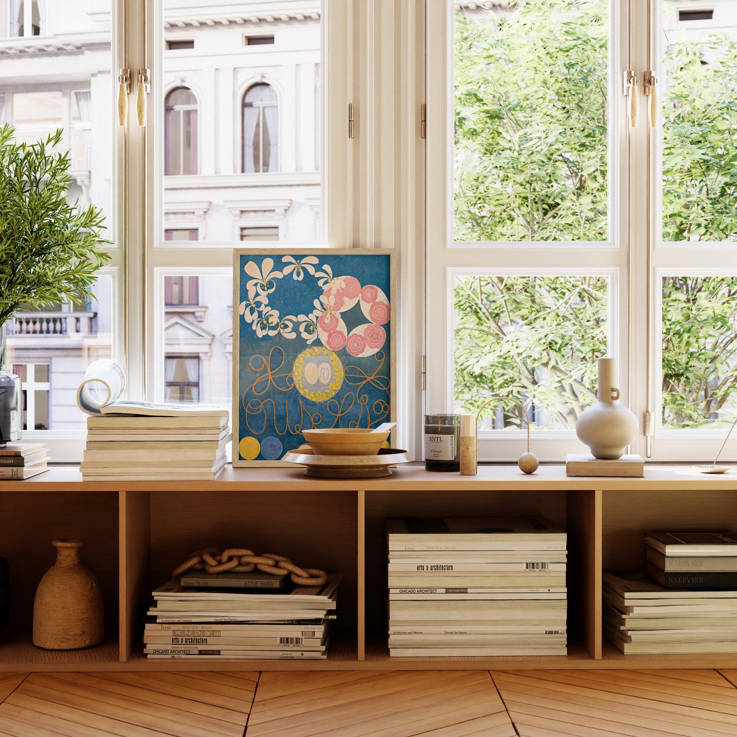 Standalone Oak Wood Frames