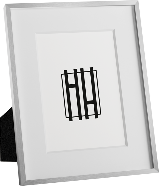 8x10, Silver Aluminum Glass Frame