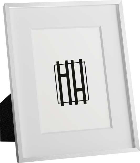 8x10, White Aluminum Glass Frame