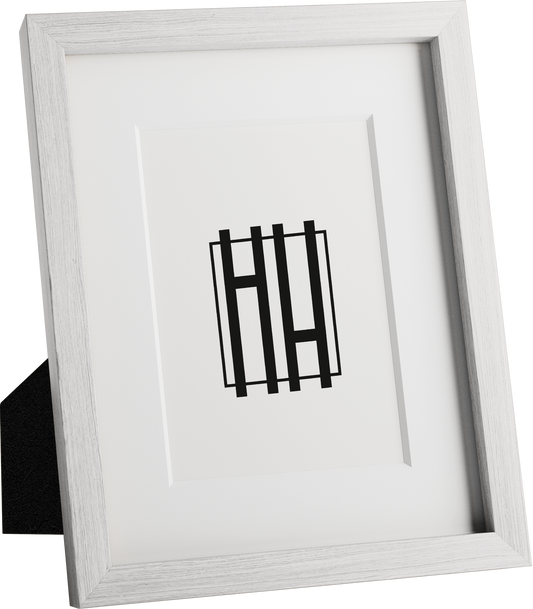 8x10, White Oak Glass Frame