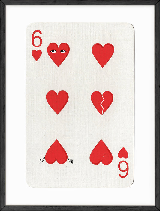 Red Hearts Card
