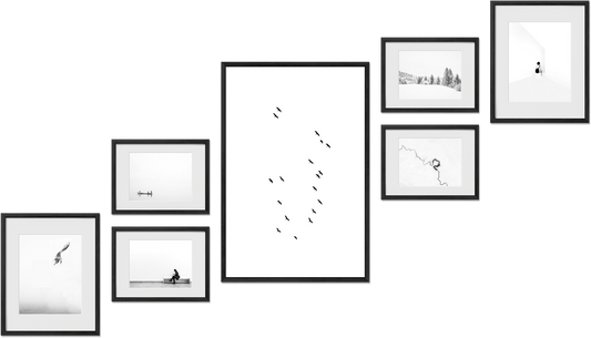 Claremont frame collection featuring 8x8, 4x6, 11x17, 20x30 frames, perfect for home gallery, offering easy setup.