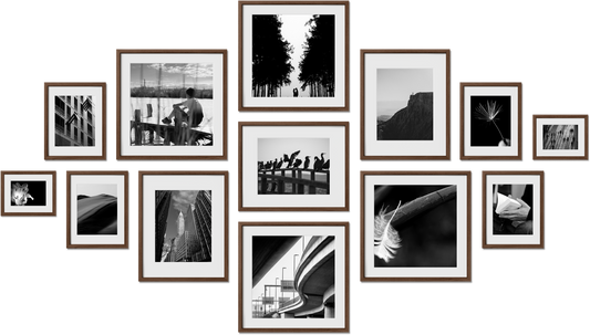 Essex metal frames featuring 24x36, 18x24, 16x20, 20x30 frames, perfect for family photos, offering easy setup.