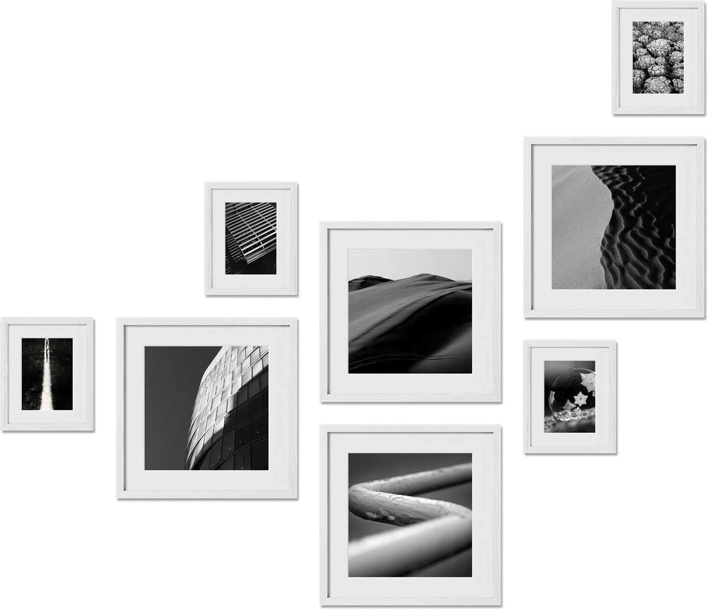 Fleetwood oak frames featuring 16x16, 8x10, 12x16, 11x14 frames, perfect for modern decor, offering matted options.