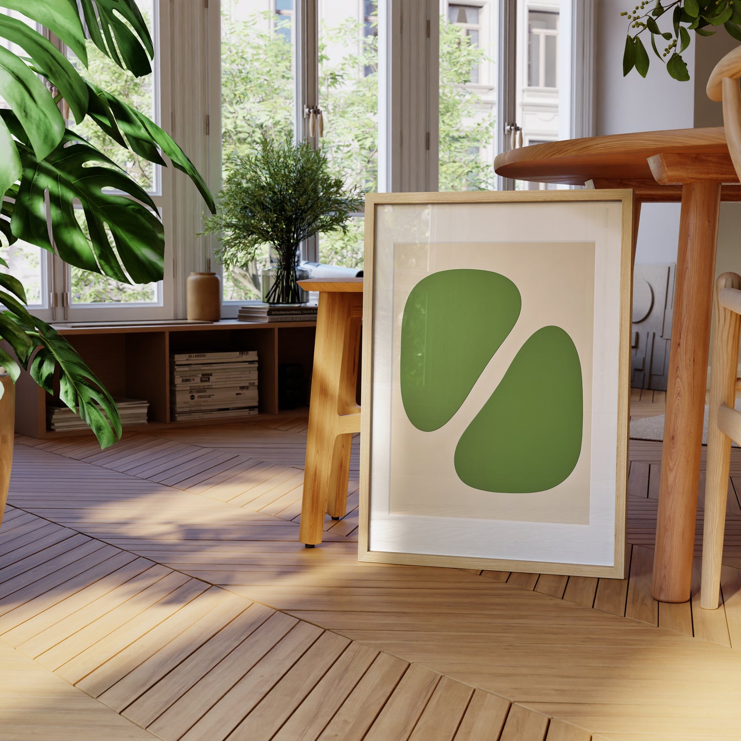 Green Abstract Shape 2
