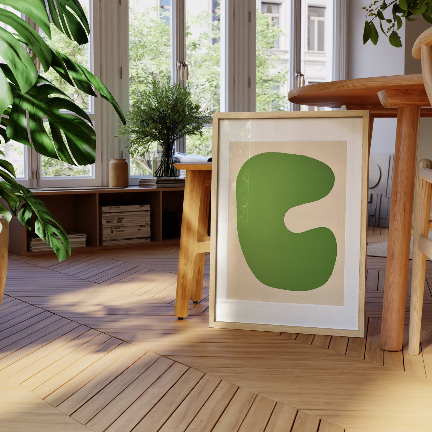 Green Abstract Shape