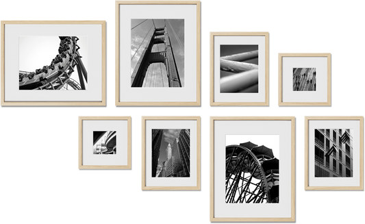 Hampton frame bundle featuring 10x10, 12x16, 16x24, 8x8 frames, perfect for family photos, offering minimalist style.