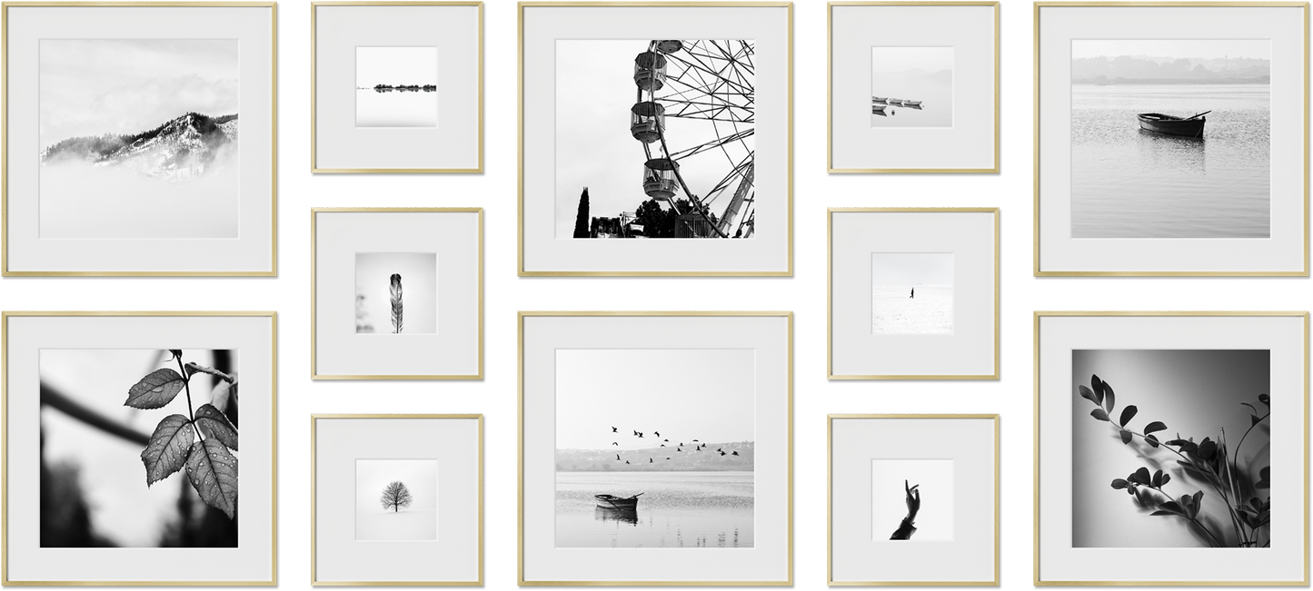 Kensington poster frames featuring 16x20, 9x12, 11x17, 12x12 frames, perfect for home gallery, offering versatile sizing.