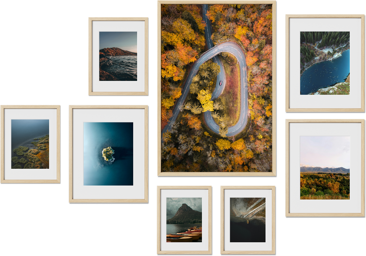 Lincoln frame bundle featuring 16x24, 20x30, 16x16, 12x18 frames, perfect for art prints, offering glass fronts.