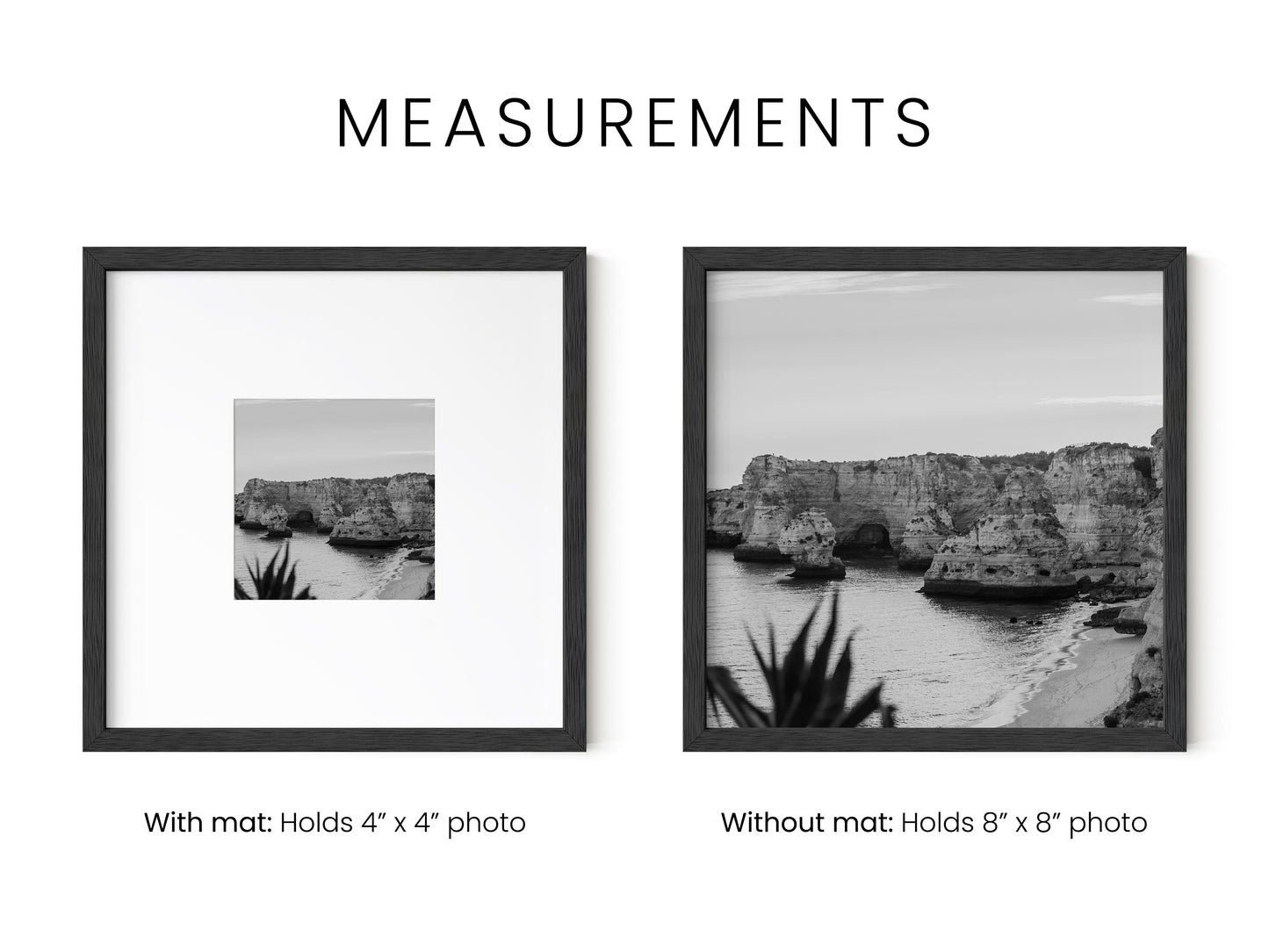 Square Black Set of 4