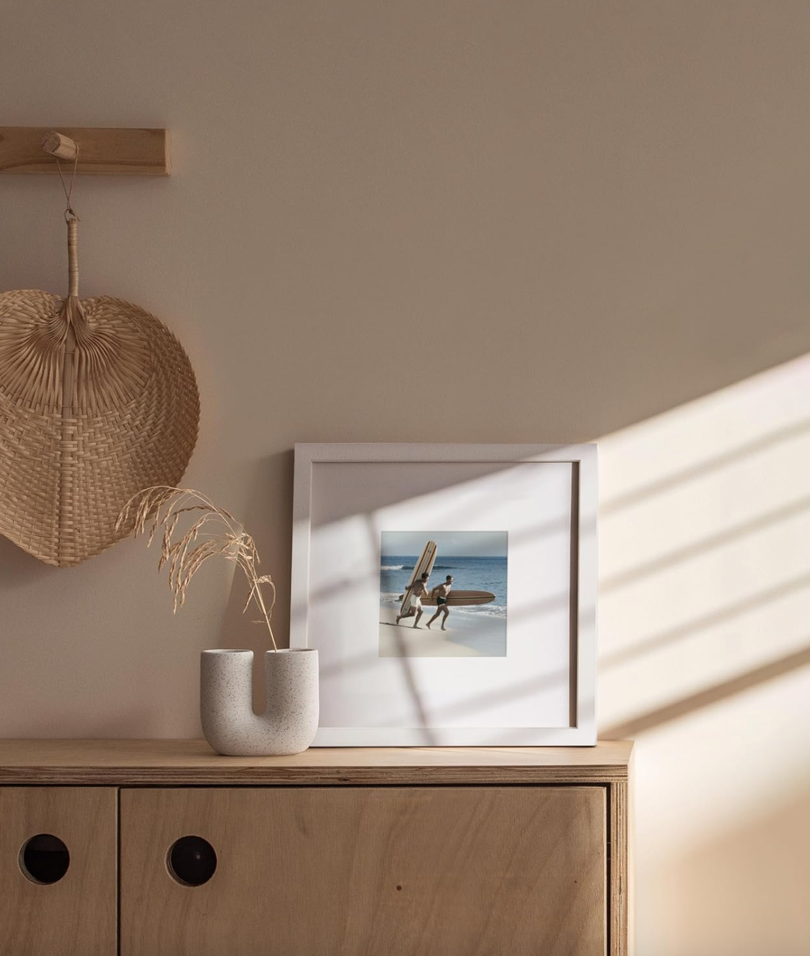 White Metal Square Picture Frame