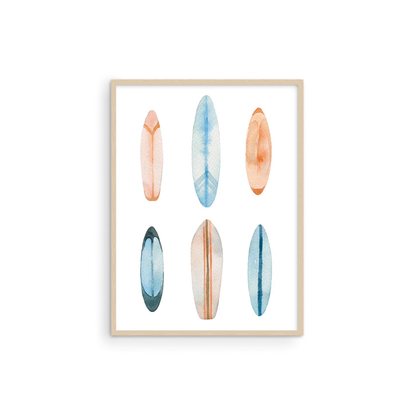 Watercolor surfboards