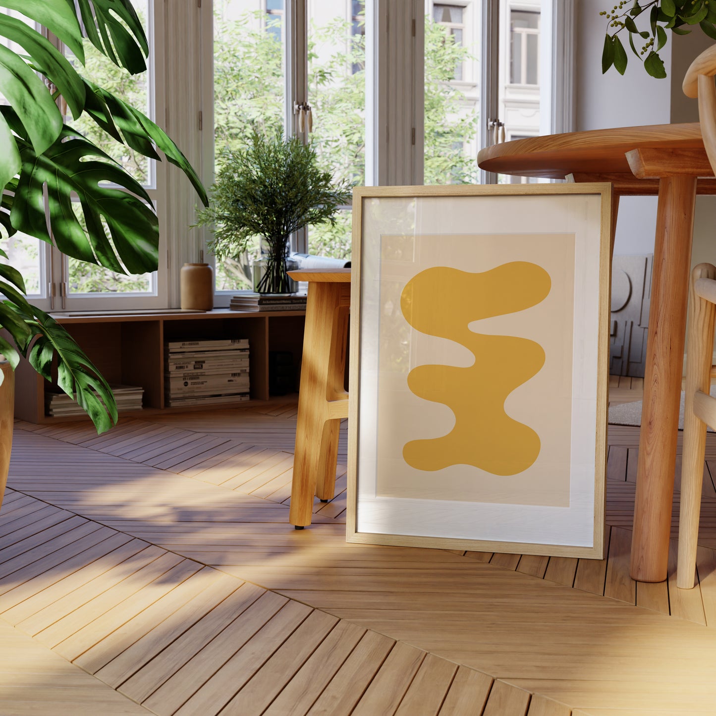 Yellow Abstract Shape