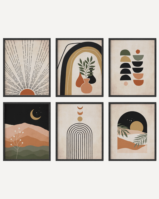 Mid century terracotta set