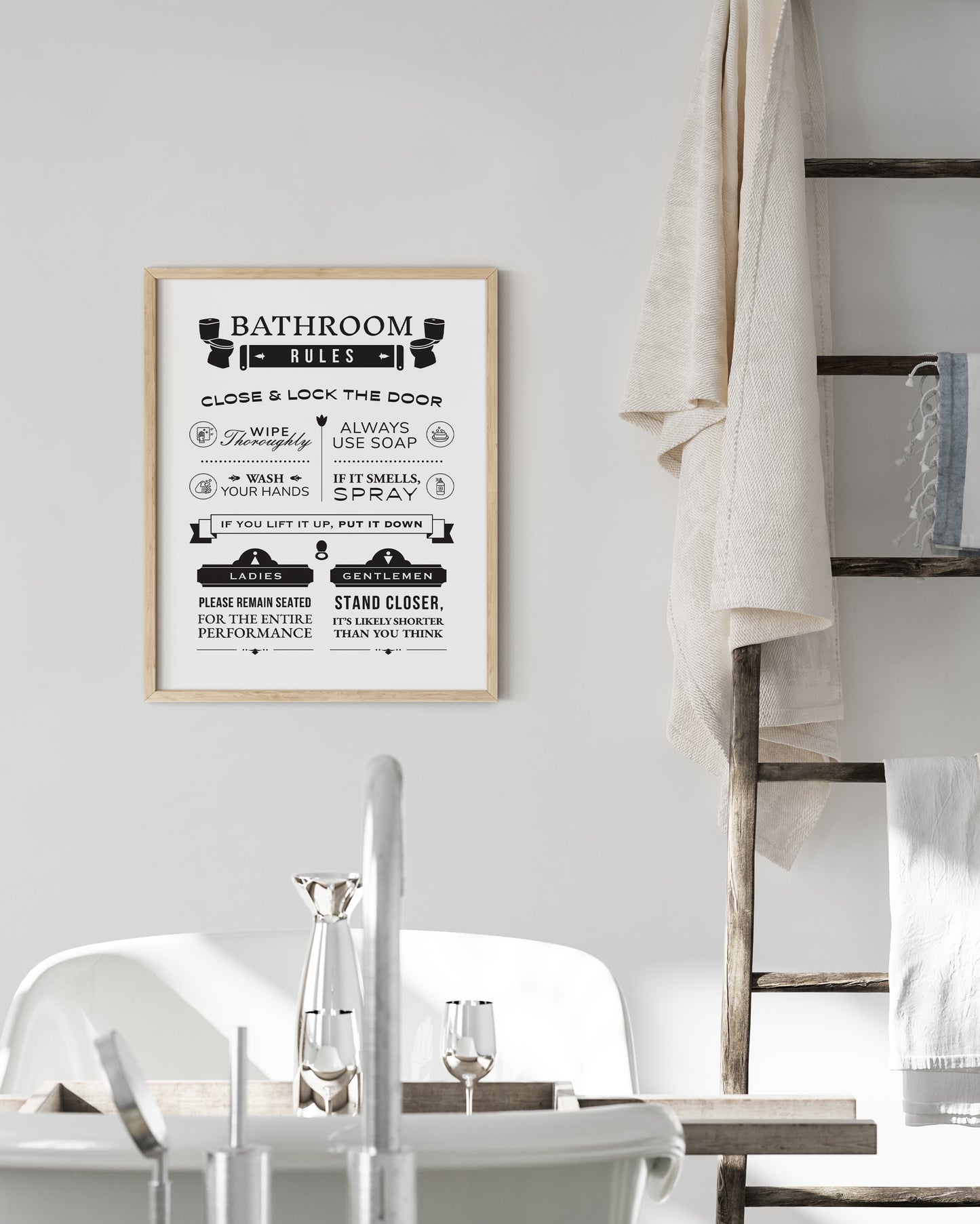 Funny bathroom rules