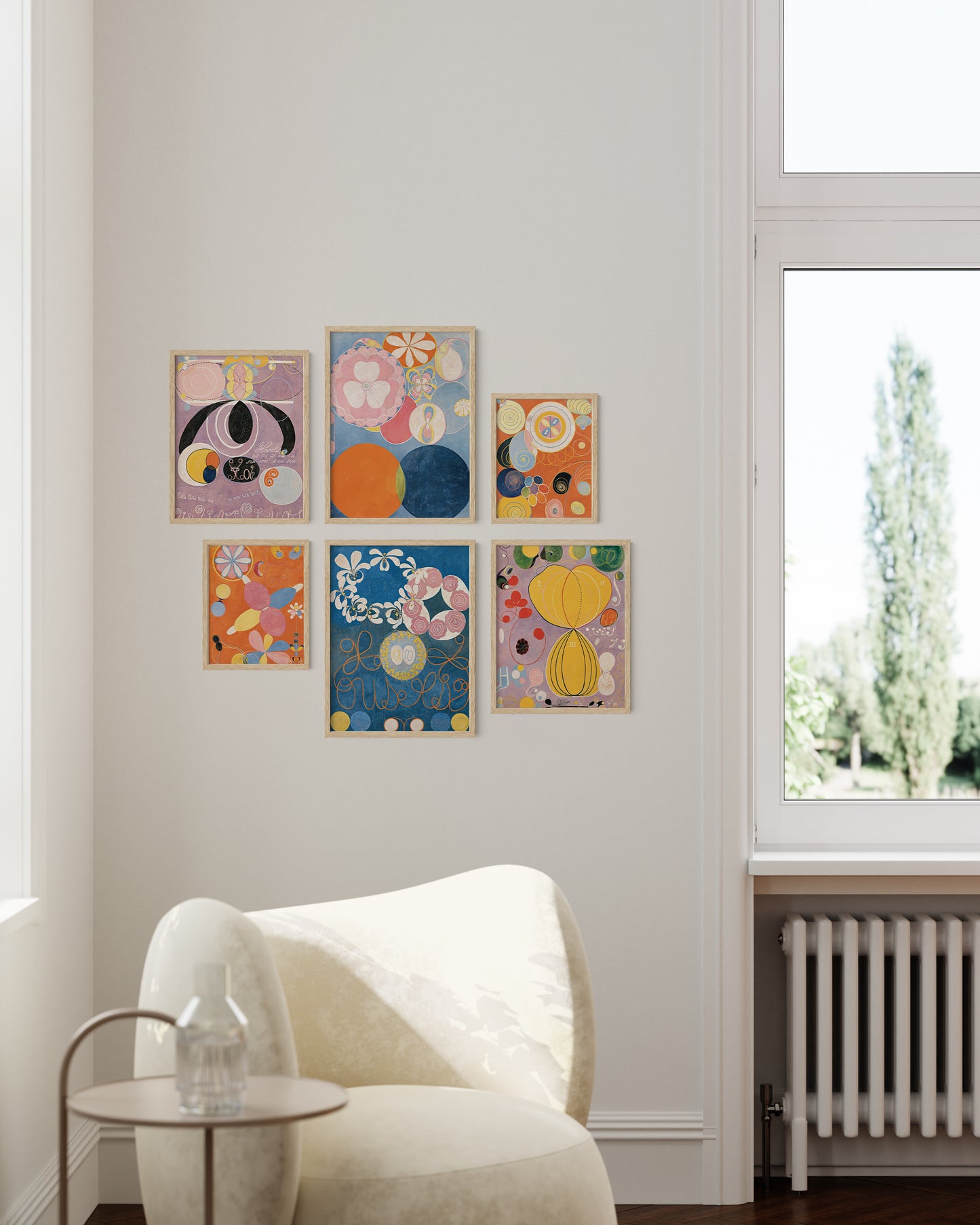 Hilma af kling gallery wall