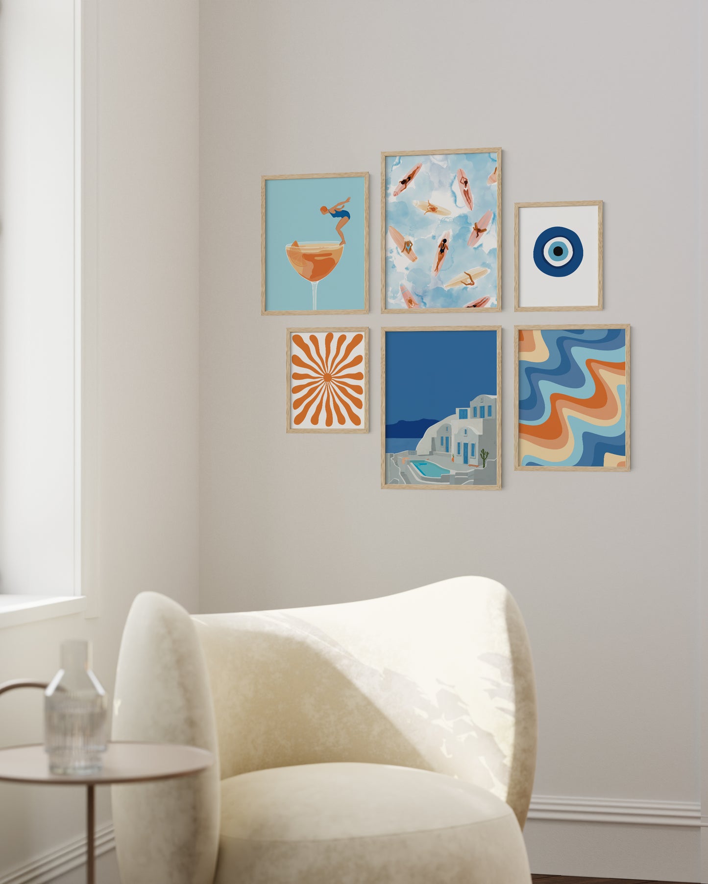 Summer gallery wall